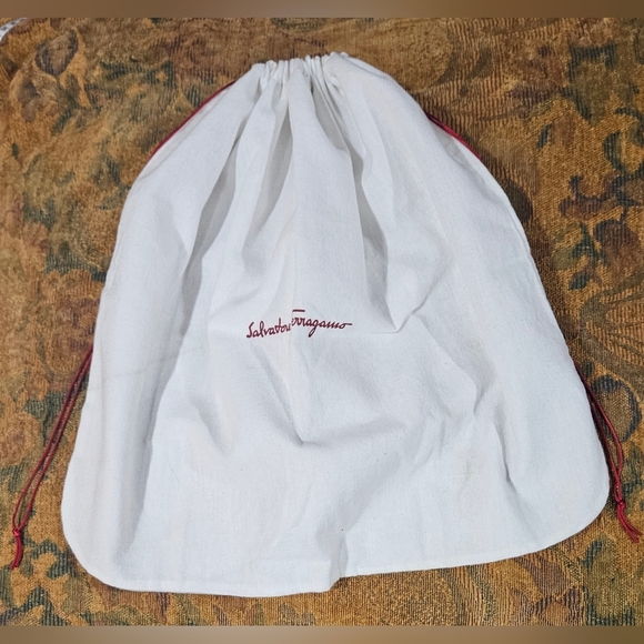 18.75" x 16.5” XL Salvatore Ferragamo Dust Bag Cover Duster Protector Drawstring - Picture 3 of 9